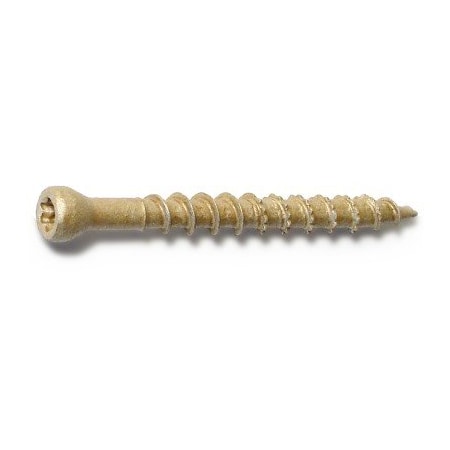 Saberdrive Deck Screw, #8 x 1-5/8 in, Steel, Trim Head, Torx Drive 51659